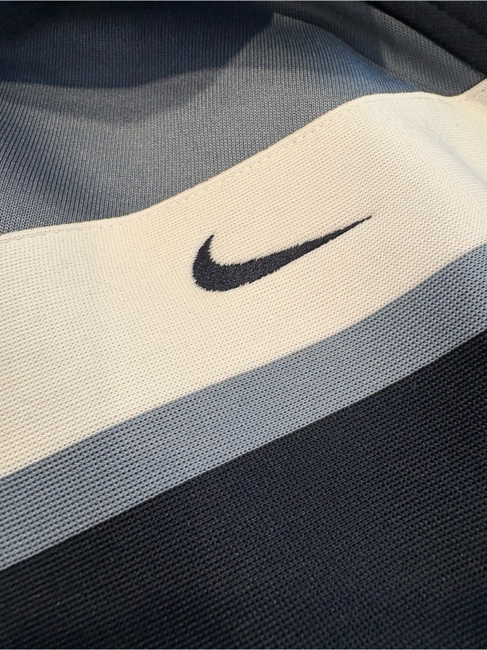 Nike The Athletic Department Track Jacket Size XL Gray Black White Swoosh Retro - Picture 3 of 11